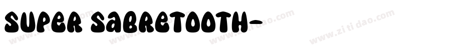 Super Sabretooth字体转换